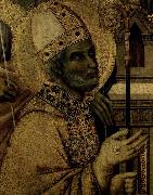 en helgonbiskop Duccio di Buoninsegna